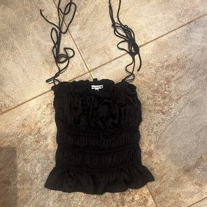 Reformation silk cropped tank